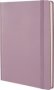Bantex A5 Pu Hardcover Lined Journal Notebook - Pink   160 Pages