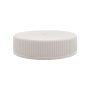 Ribbed White Lid 48/400