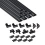 MINI Cable Trunking 4-METER Pack Half Round Cable Cover Self-adhesive Wire Cover Hide Tv Wires Cable Management - 10X 30MM W X 15MM