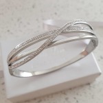 Demi Bangle Stainless Steel Clip Open Hinge Bangle Inside Diameter 5.5CM