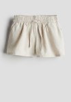 Linen-blend Shorts - Beige