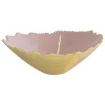 Noni Gold And Pink Blush Decorative Bowl
