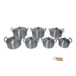 Smte 7 Piece Aluminum Cooking Pots With Keyring With Keychain