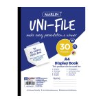 Marlin Uni-file Display Books 30 Pocket Sealed In Display Boxes - Pack Of 50