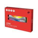 Adata ASPECTRIXS20G-500G-C 500GB Spectrix S20G Series With Cooling Xpg Heatsink+rgb LED - NGFF M.2 3D Tlc SSD With Nvme 1.3 Pcie