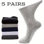 5PAIRS Bondage Free Diabetic Socks For Men And Women Comfortable Unlimited Seniors Socks Perfect Gift