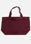 Canvas Shopper - Burgundy