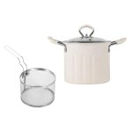 Deep Fry Pan With Handle With Strainer Deep Fryers