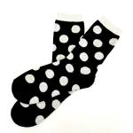 Ladies Black Anklets With Silver Glitter Polka Dots - Factory Plaza