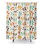 Bathroom Shower Curtain Leaf Pattern Bathroom Curtains For Home Hotel