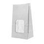 Paper Bags With Window & Inner Lamination 9X6X22CM 1X50