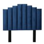 Cahya Steps Panel Headboard Queen-blue