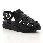 Pierre Cardin Fisherman Sandal - Black - 8