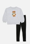PoP Candy Printed Sweat Top & Legging Set-grey & Black