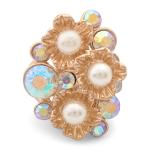 Goldair Gold Multi Crystal Ring