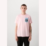 Calvin Klein Box Graphic S S Tee Rose