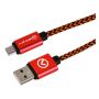 Amplify Pro Linked Series Micro USB Braided Cable - Black/red - 2M