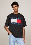Tommy Hilfiger Tjm Ovz Big Flag Tee Ext - Black