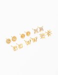 Waterproof Gold Plated Stainless Steel Heart Stud Earrings