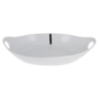 White Oval Serving Bowl With Handles