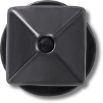 Dark Silver Pyramid Stud Jibbitz - Multi Osfa