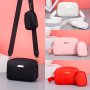 Fashionable Water Ripple Embossed Shoulder Crossbody Bag Mobile Phone Bag Coin Purse