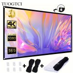 60-INCH Ultra-high Definition Curtain 4K 16:9 High-definition 3D Wrinkle-free Milk Silk Material Curtain Suitable For Home Theat