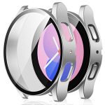 Amizee 2 Pack Screen Protector Case Compatible With Samsung Galaxy Watch 5 GALAXY Watch 4 Case 40MM With Built-in Screen Protect