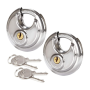 2 X Padlock Diskus Type - Pad Lock Heavy Duty Round Lock