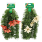 Tinsel With Flowers 2M Colour May Vary
