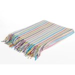 Haven & Earth Lyric Candy Stripe Throw