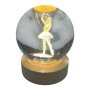 3D Crystal LED Light Globe 6CM - Ballerina