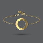 Gold Circle Bracelet