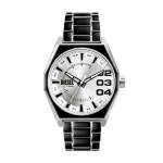 Diesel Scraper Three-hand Black Lacquer And Stainless Steel Men's Watch DZ2195