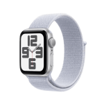 Apple Watch Se Gps + Cellular 40MM Silver Aluminium Case With Blue Cloud Sport Loop - Braintree Shop