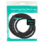 Studio Black Cable Organiser Coil 1.5M