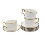 Cup & Saucer Set White 12PC
