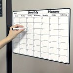 1PC Magnetic Dry Erase Fridge Whiteboard - Pvc Creative Writing Board For Notes Weekly Planner & Office Supplies
