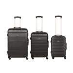 Smte 3 Piece Premium Luggage Set Black With Keychain