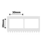 NB565 - - K3 Only - 30X20MM 2L - 2 600 White Labels
