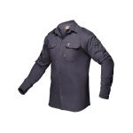 Mens Kalahari Shirt L S Charcoal - 3XL