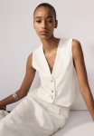 Suit Waistcoat - White