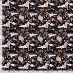 Woven Visse Linen Crumble Black 19152-069