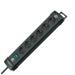 Brennenstuhl Premium-line Extension Socket 6-WAY Eu 3M Black 1951160100
