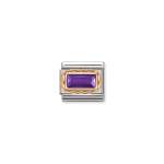 Composable Link Violet Cz In Rose Gold
