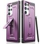 Bwy For Samsung S22 Ultra Case Military Grade Protective Shockproof Rugged Bumper Cover With Kickstand For Samsung Galaxy S22 Ultra 5G Phone No Screen