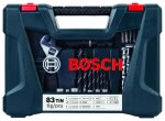 Bosch 83-PIECE X-blue Line Titanium Set Drilling & Screwdriving + Sockets