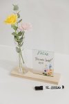 Acrylic Desk Standee With Vase - Afrikaans Plain Text Only