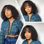 Elegant Afro Curly Wig For Women - 30.48CM Short Heat Resistant Synthetic Hair With Natural Look & Feel