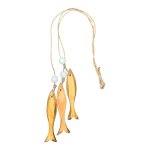Small Fish String Set Of 3 - Brown